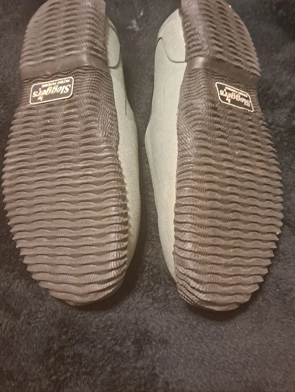 Sloggers Slip-On Water-Resistant Womens Mud Shoe in Sage Green Sz 8